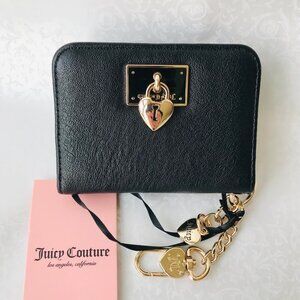 Juicy Couture Rolling on dual sided card case Interior ID window  Liquorice